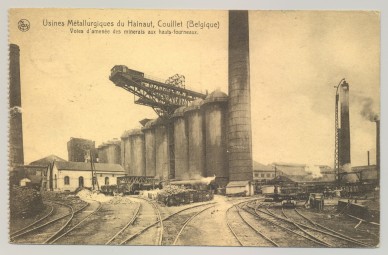 Couillet, usines UMH 17-06-1925  VOIES POUR MINERAIS HAUTS FOURNEAUX.jpg